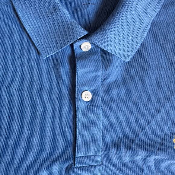 IZOD Advantage Polo Shirt Men’s L Blue Stretch Performance Golf Casual Top - Picture 10 of 12